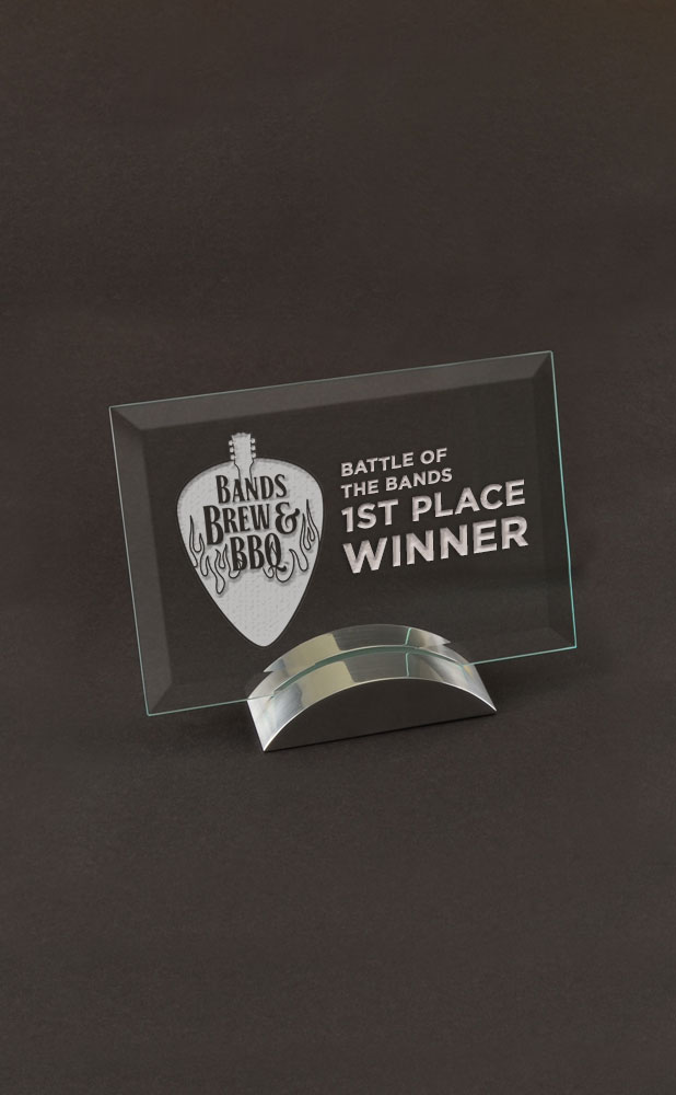 Picture of Small Jade Crystal Prisma Award