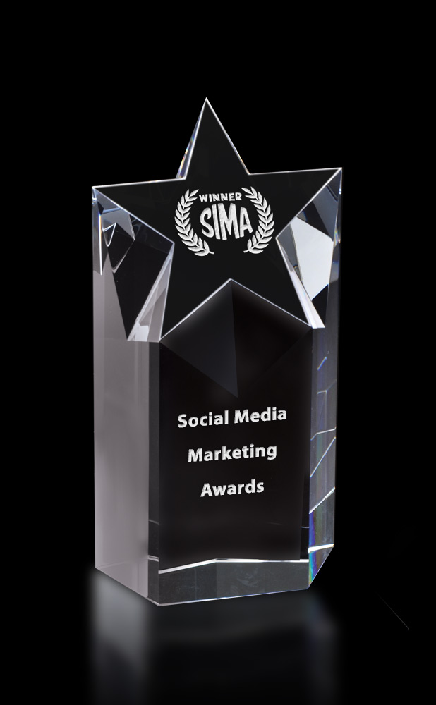 Picture of Large Superstar Optical Crystal Award