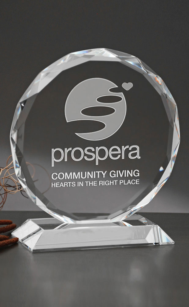 Picture of Large Ravenna Optical Crystal Award