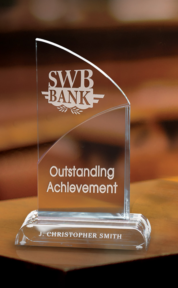 Picture of Small Intersect Crystal Award