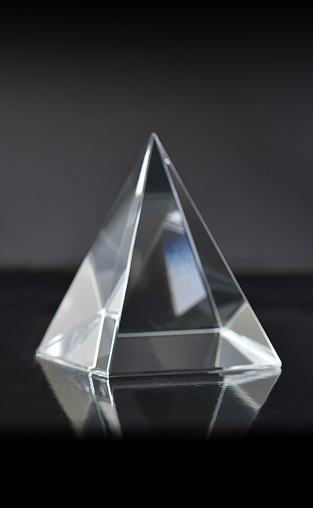 Picture of Small Pyramid Paperweight Award