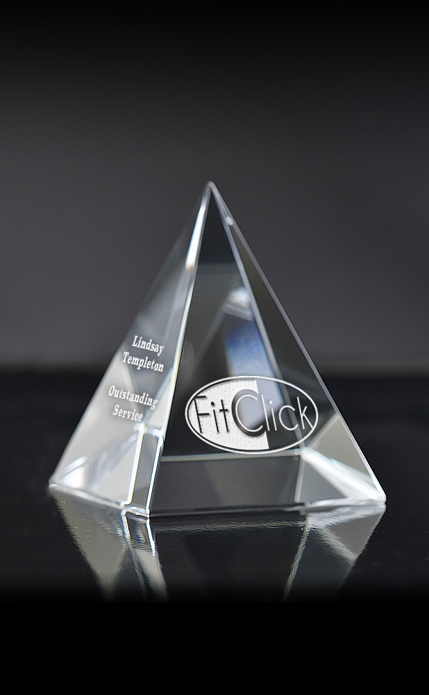 Picture of Small Pyramid Paperweight Award