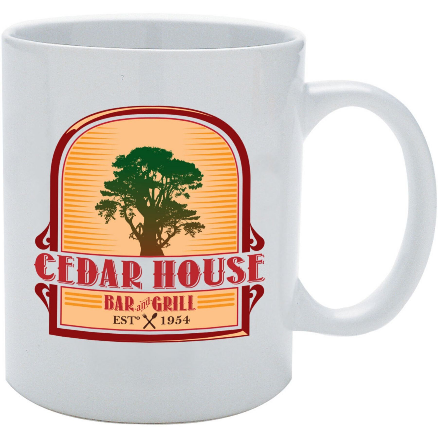 Picture of Full Color White Ceramic Mug 11 Oz.