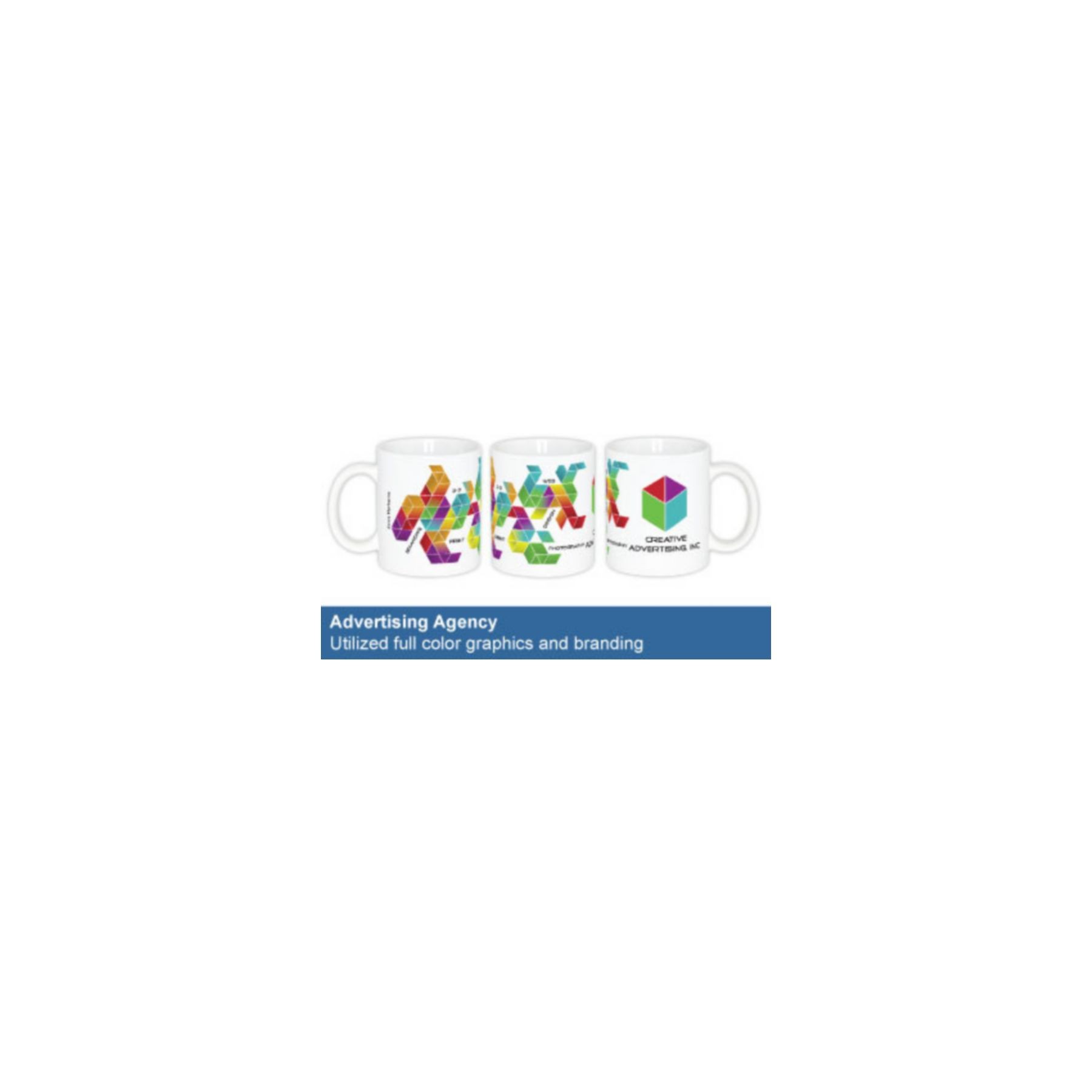Picture of Full Color White Ceramic Mug 11 Oz.