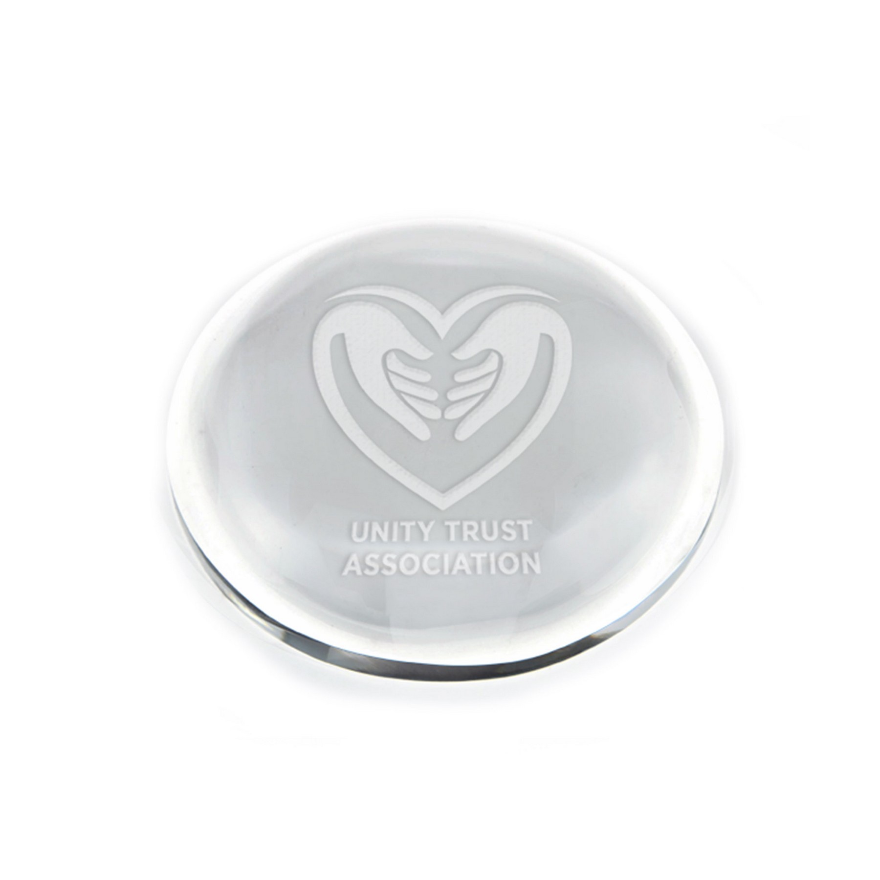 Picture of Thin Dome Paperweight - Etched