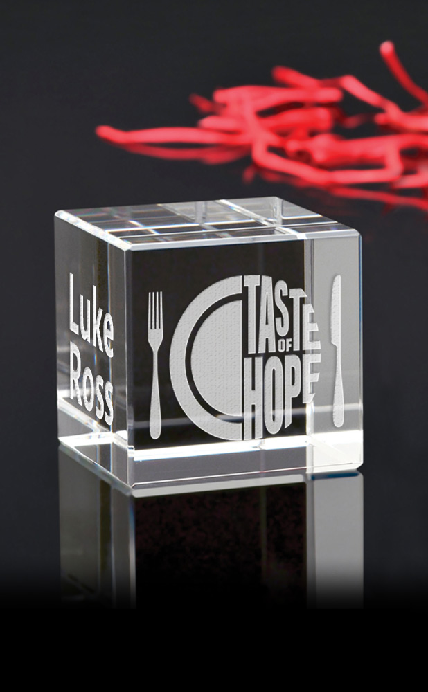 Picture of Small Cube Paperweight Award