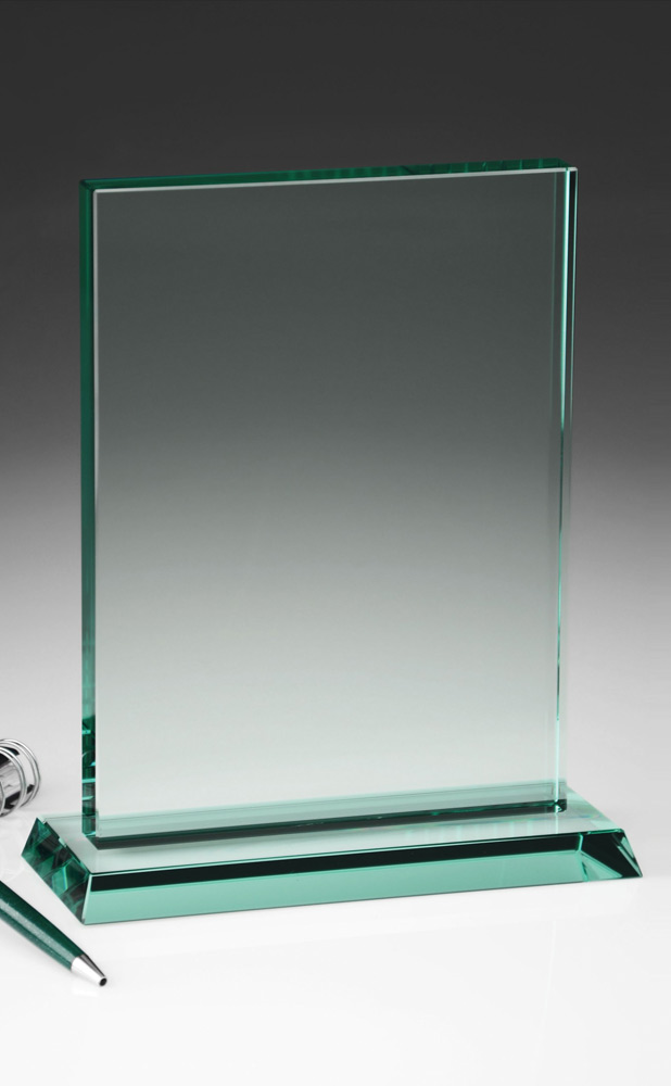 Picture of Large Hanover Jade Crystal Award