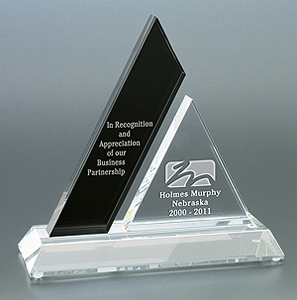 Picture of Ebony Mezzo Optical Crystal Award
