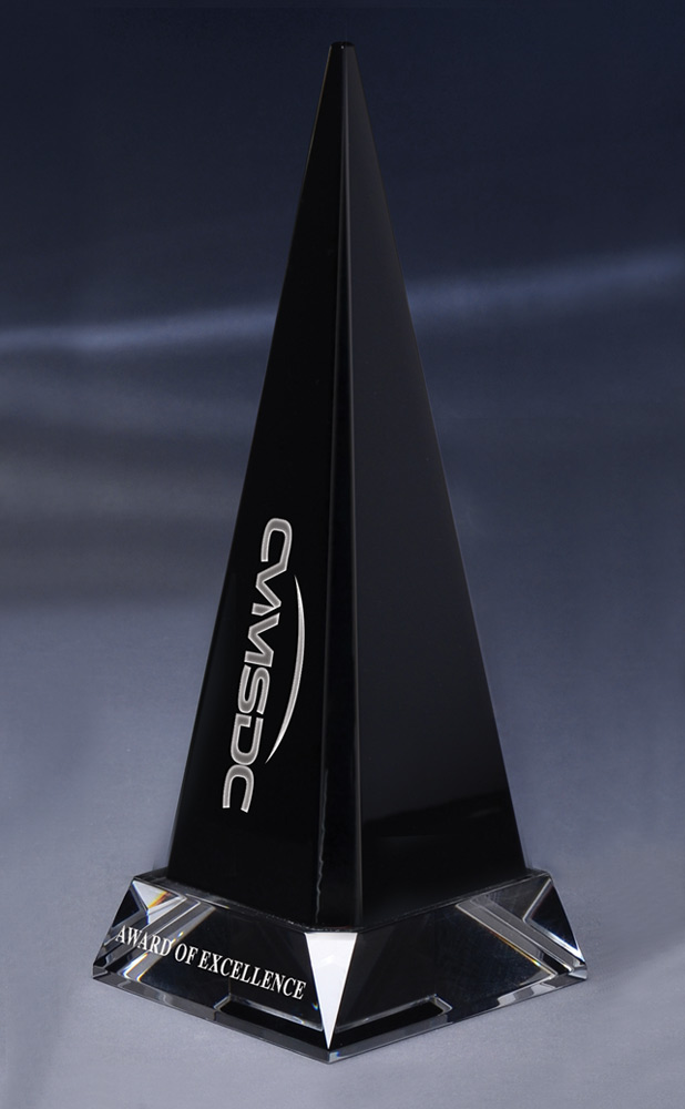 Picture of Large York Obelisk Optical Crystal Award