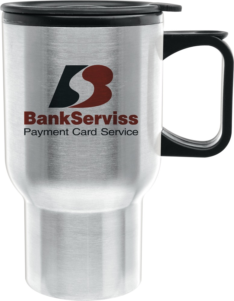 Picture of 14 Oz. Super Saver Double Wall Stainless Steel Tapered Touring Travel Mug