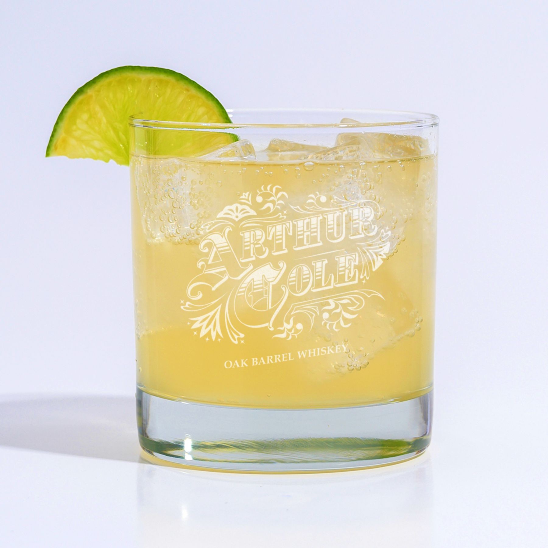 Picture of Etched Whiskey Glass 10.5 Oz