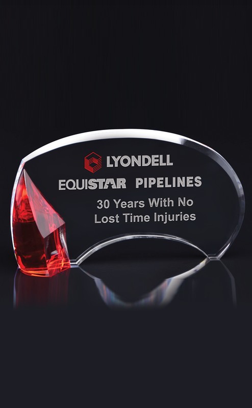 Picture of Large Carlisle Optical Crystal Award