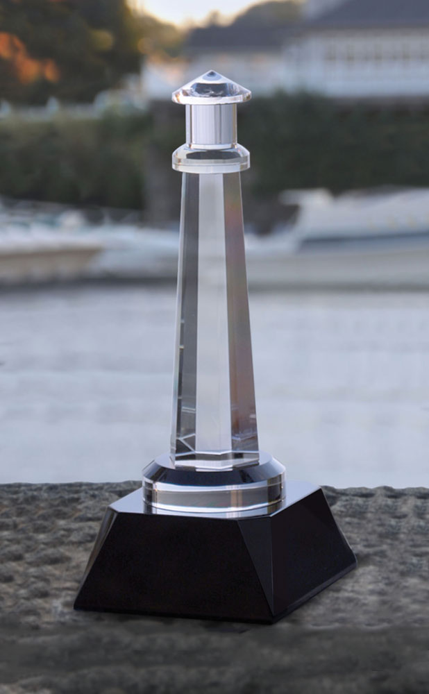Picture of Small Cambridge Lighthouse Optical Crystal Award