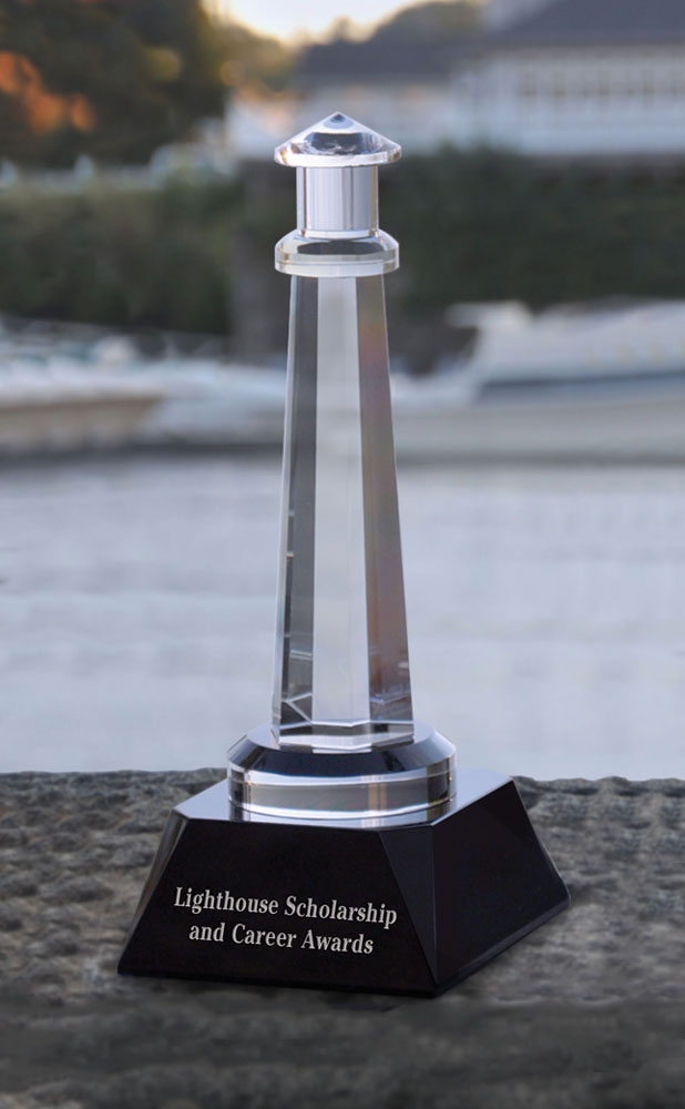 Picture of Small Cambridge Lighthouse Optical Crystal Award