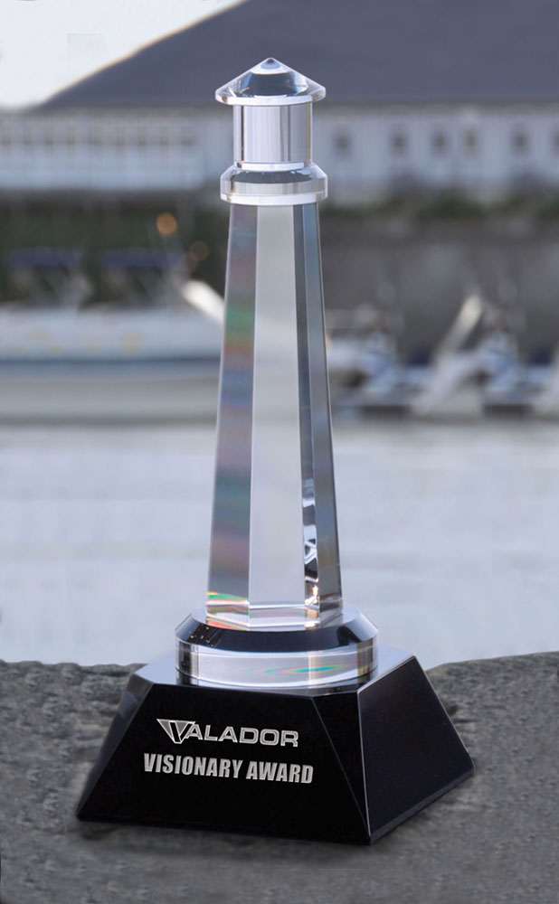 Picture of Large Cambridge Lighthouse Optical Crystal Award
