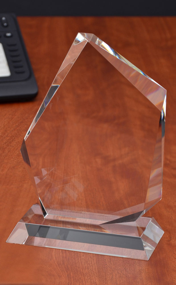 Picture of Large Du Clair Optical Crystal Award