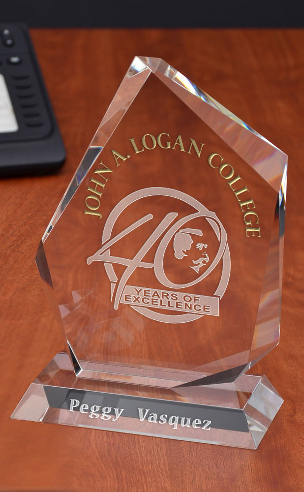 Picture of Large Du Clair Optical Crystal Award