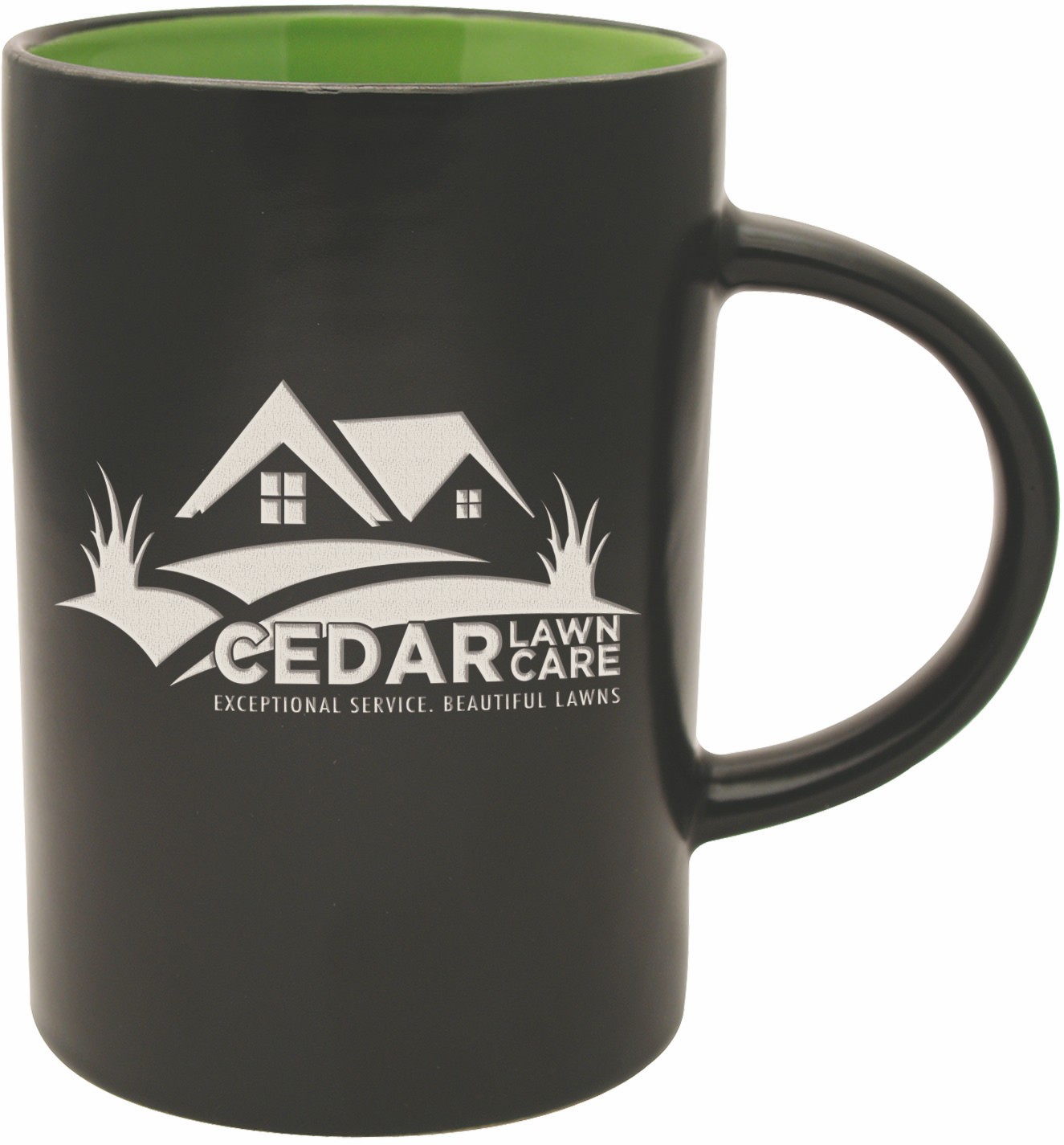 Picture of 14 Oz. Midnight Café Collection Ceramic Mug - Deep Etched