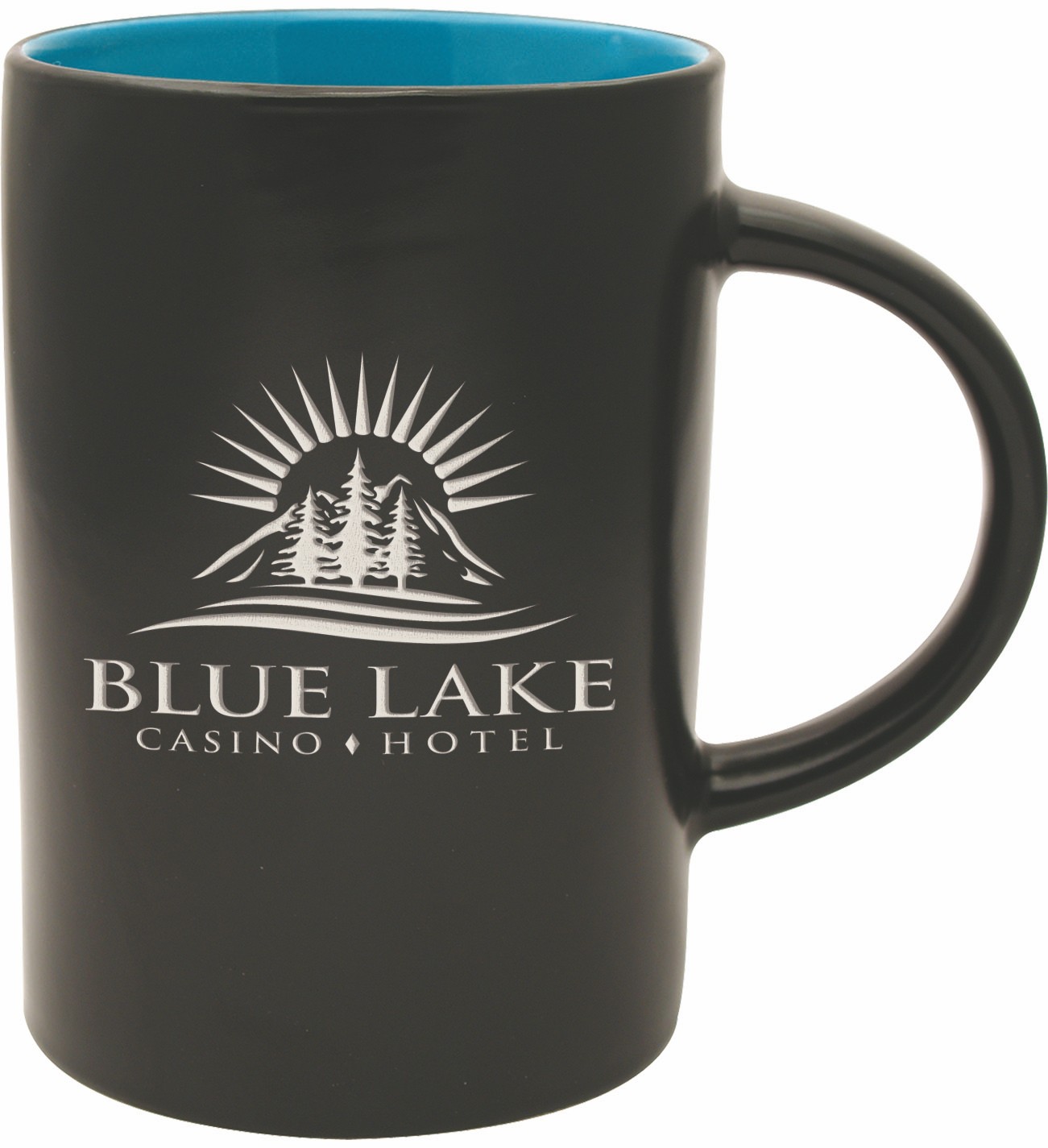 Picture of 14 Oz. Midnight Café Collection Ceramic Mug - Deep Etched