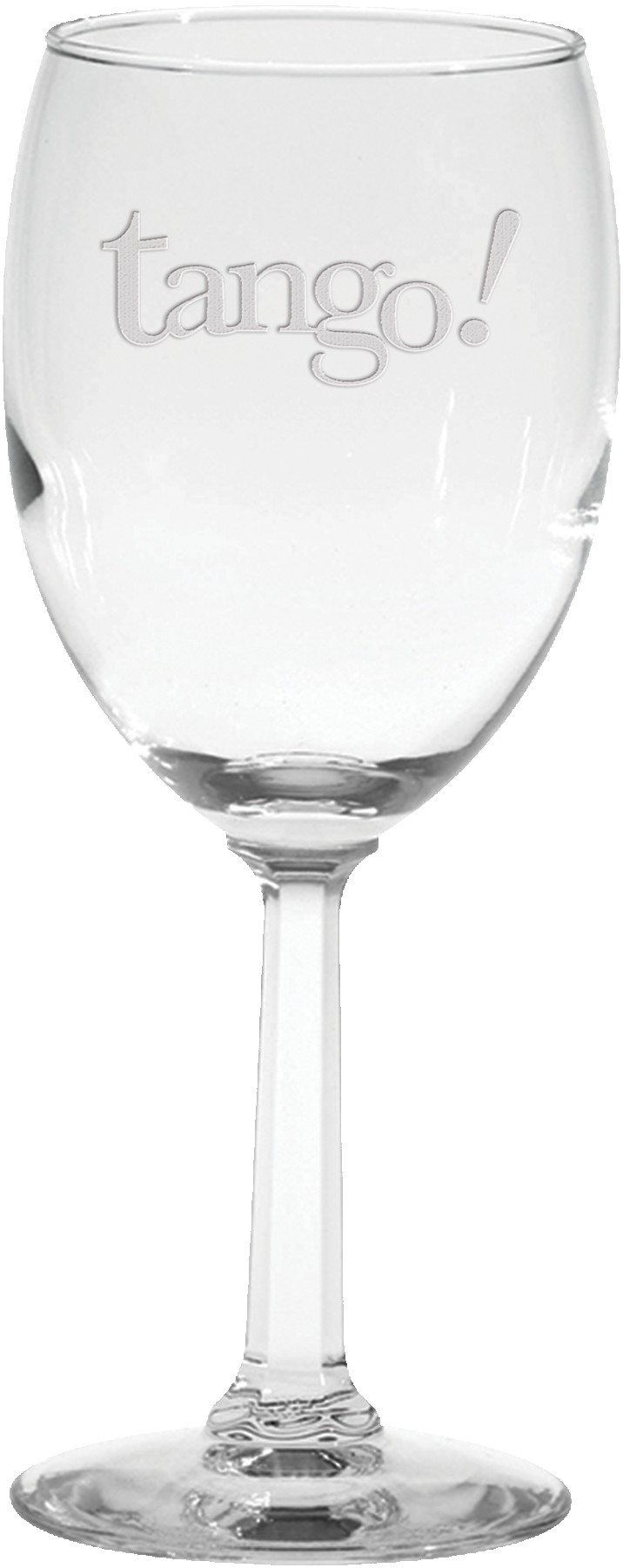 Picture of 8 Oz. Napa Valley Optic Stem Wine Glass - Etched