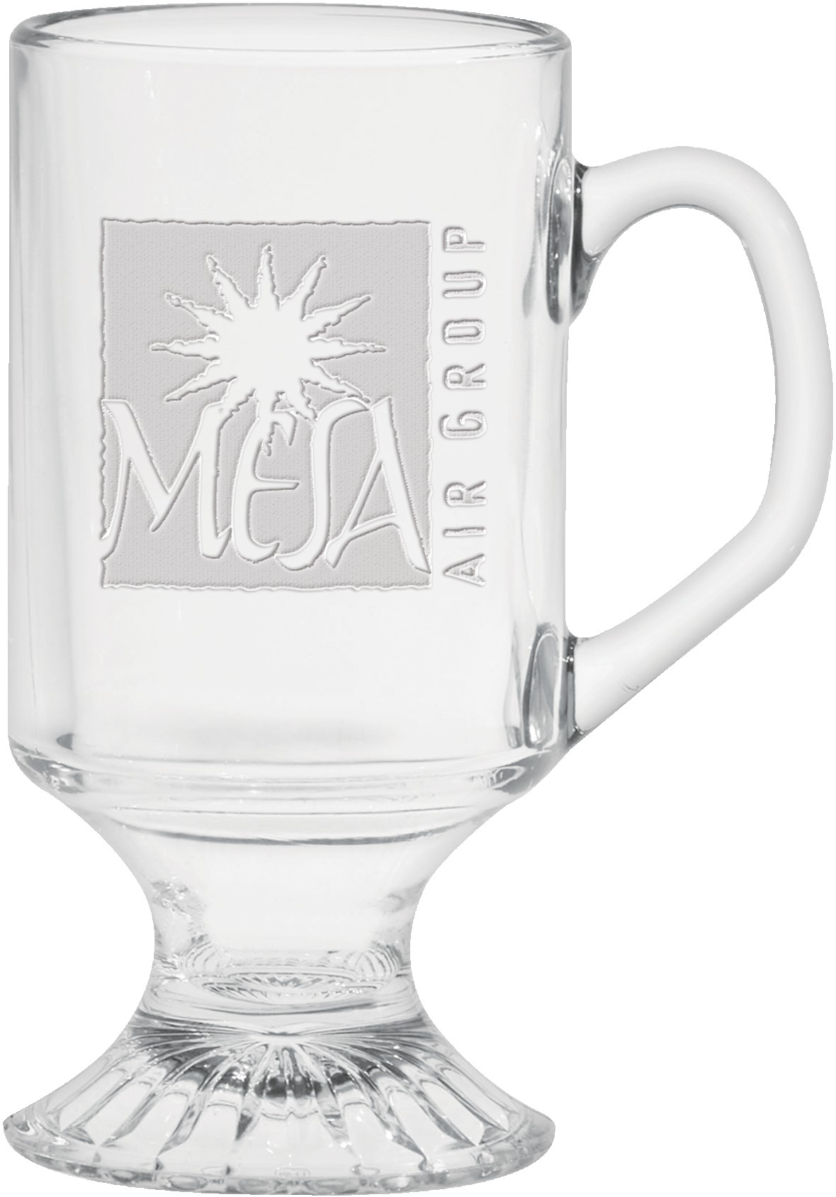 Picture of 10 Oz. Irish Glass Coffee Mug- Etched