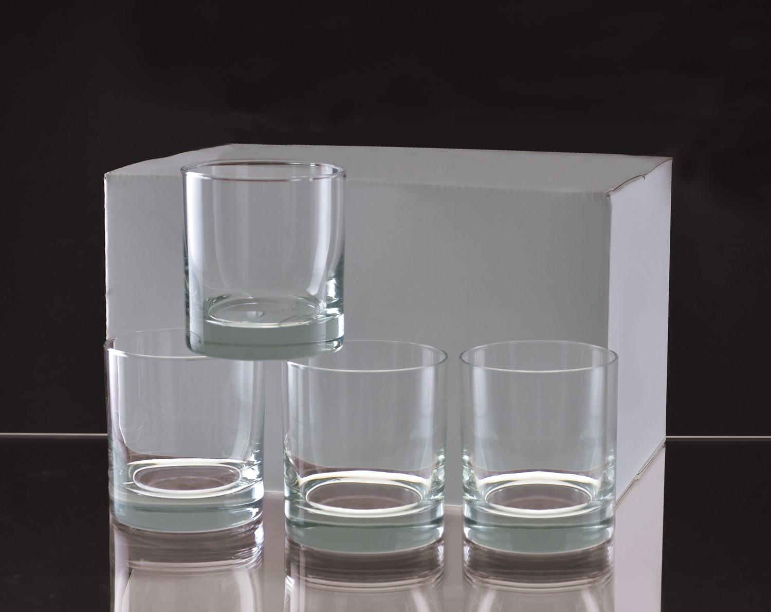 Picture of 11 Oz. Deep Etched Executive Old Fashion Glass Gift Set of 4