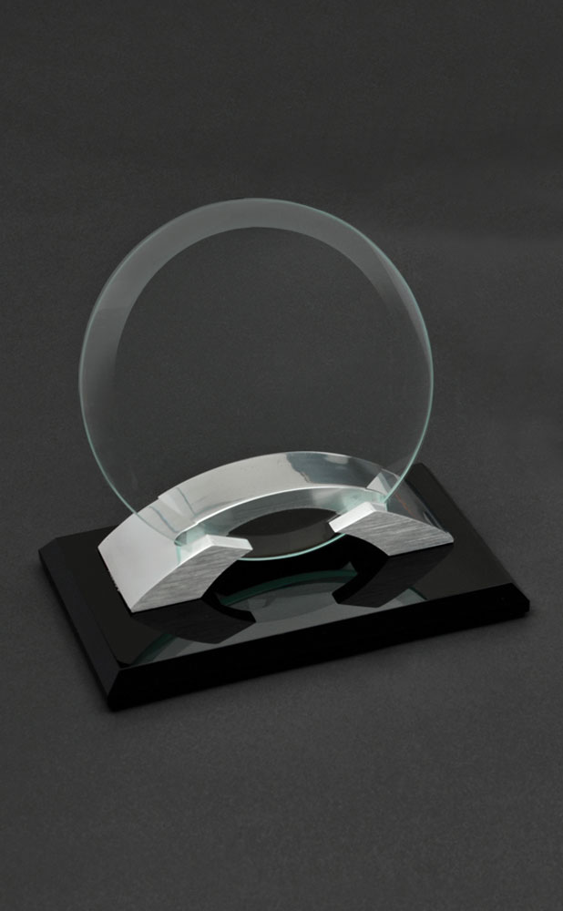 Picture of Small Tangent Jade Crystal Award