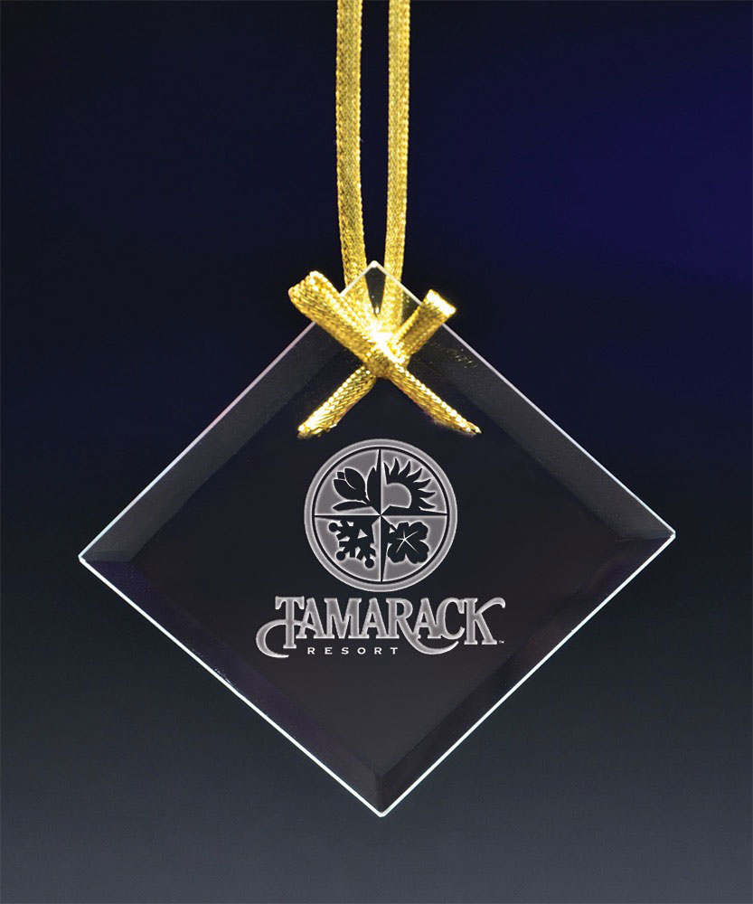 Picture of Jade Square Ornament w/Deep Etch Imprint