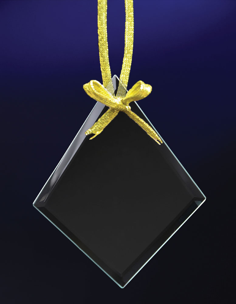 Picture of Jade Diamond Ornament w/Deep Etch Imprint