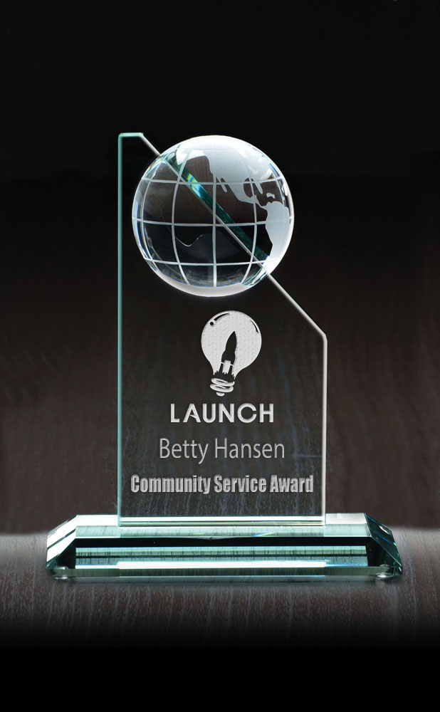 Picture of Small World Tower Jade Crystal Award