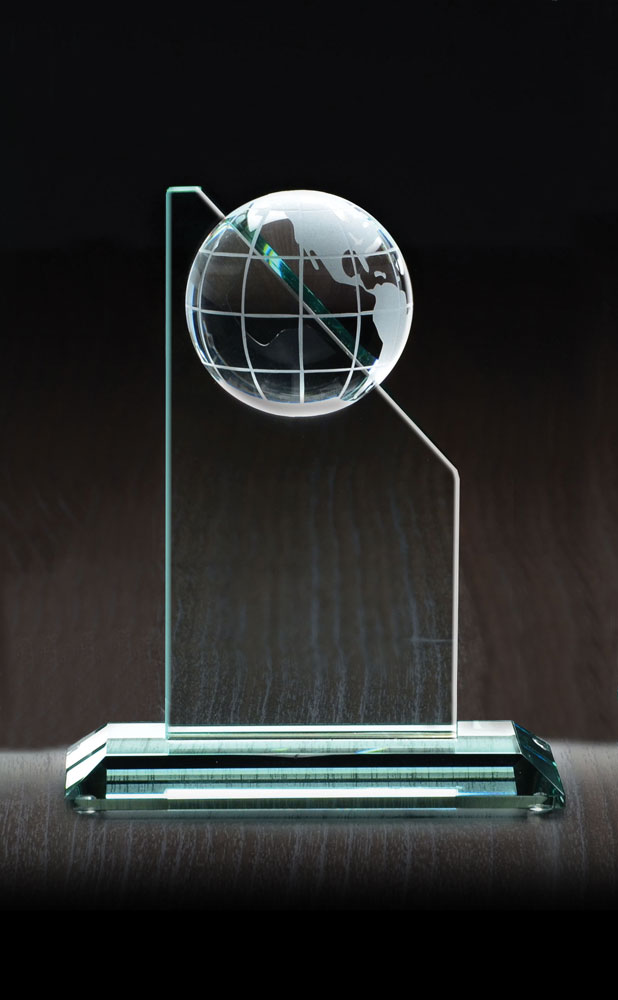 Picture of Small World Tower Jade Crystal Award