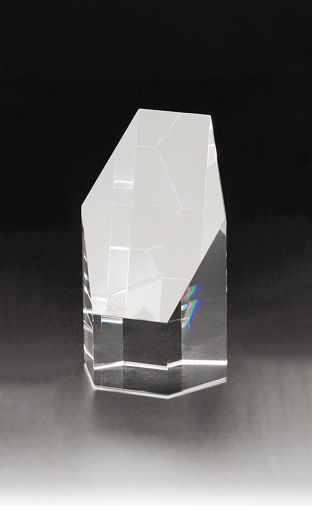 Picture of Small Hexagon Tower Optical Crystal Award