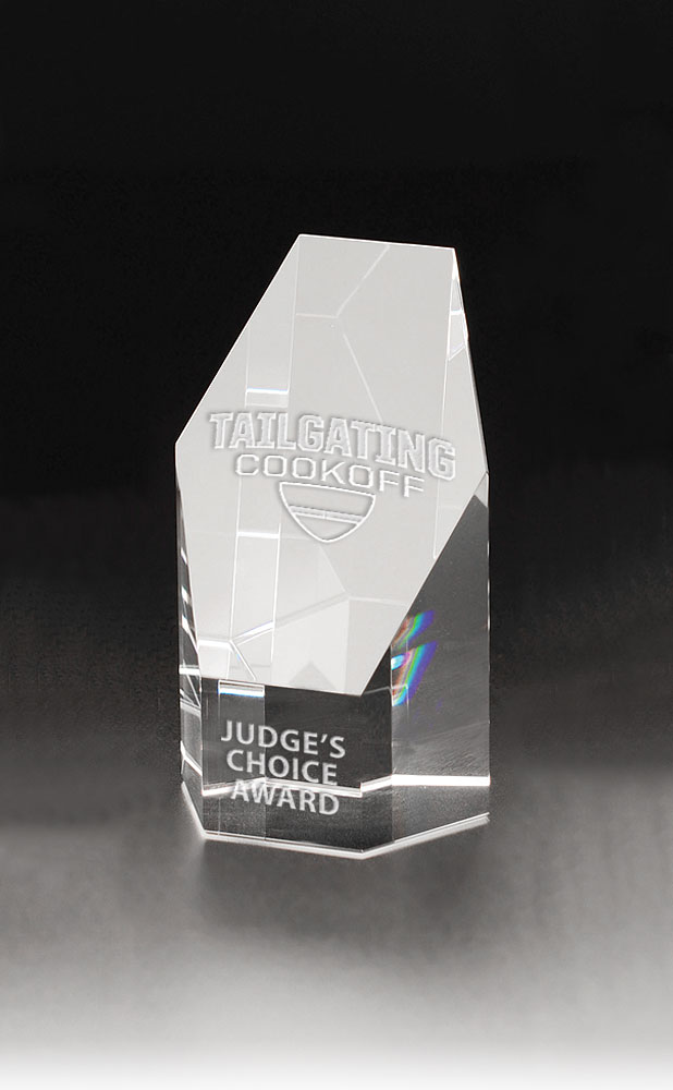 Picture of Small Hexagon Tower Optical Crystal Award