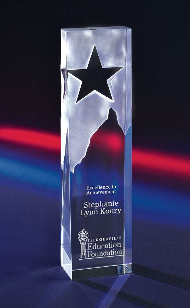 Picture of Optical Crystal Star Tower Award