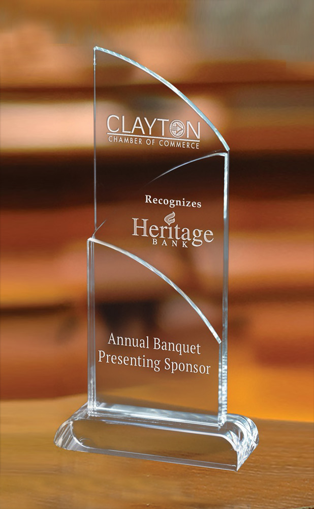 Picture of Large Intersect Crystal Award