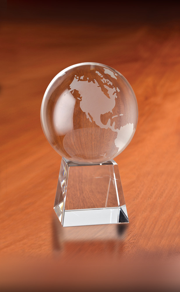 Picture of Atlantis Globe Optical Crystal Award
