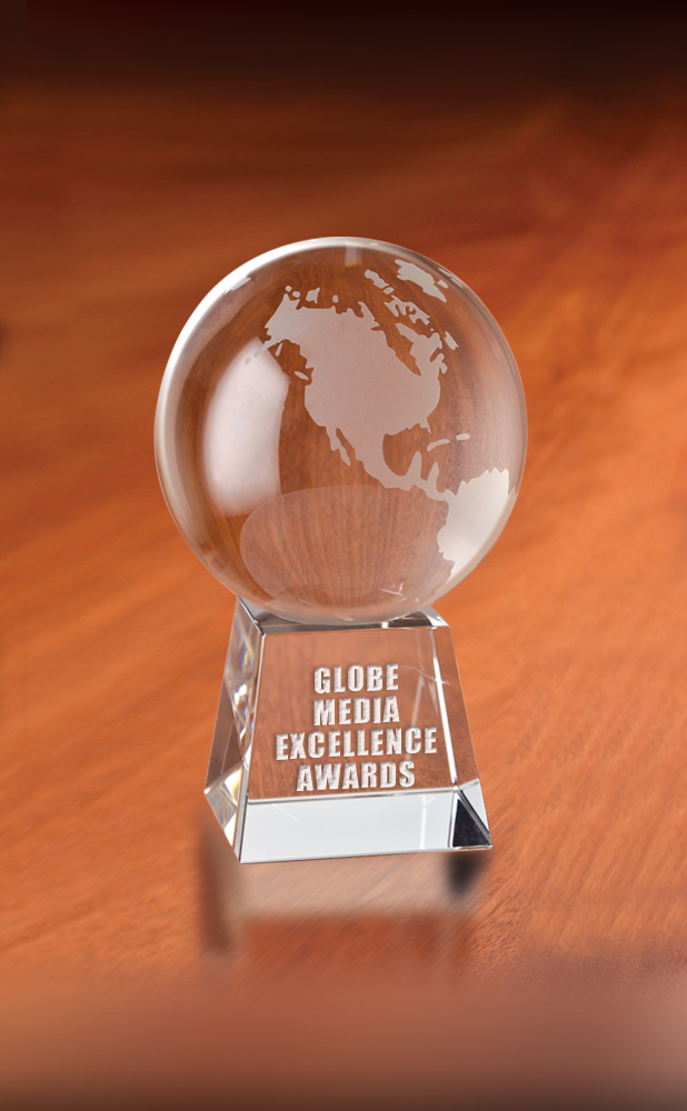 Picture of Atlantis Globe Optical Crystal Award