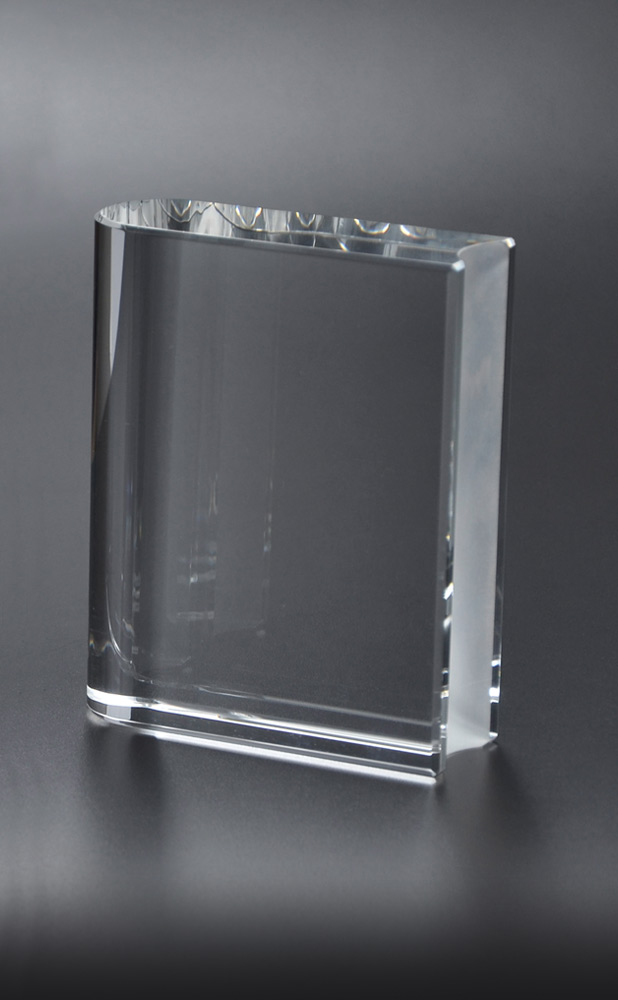 Picture of Medium Book Optical Crystal Award