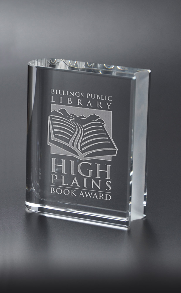 Picture of Medium Book Optical Crystal Award