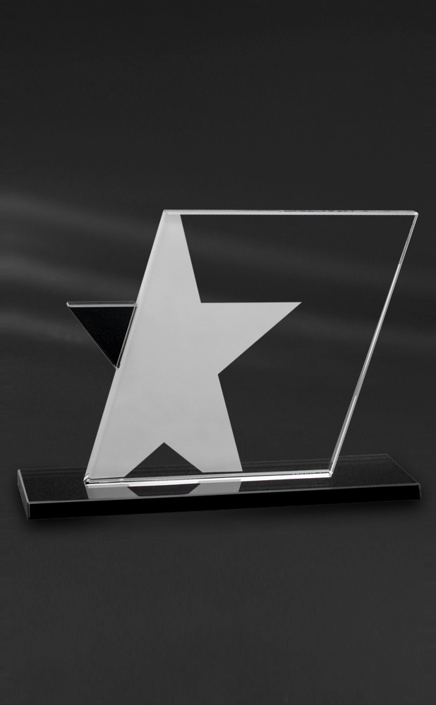 Picture of Ebony Star Optical Crystal Award