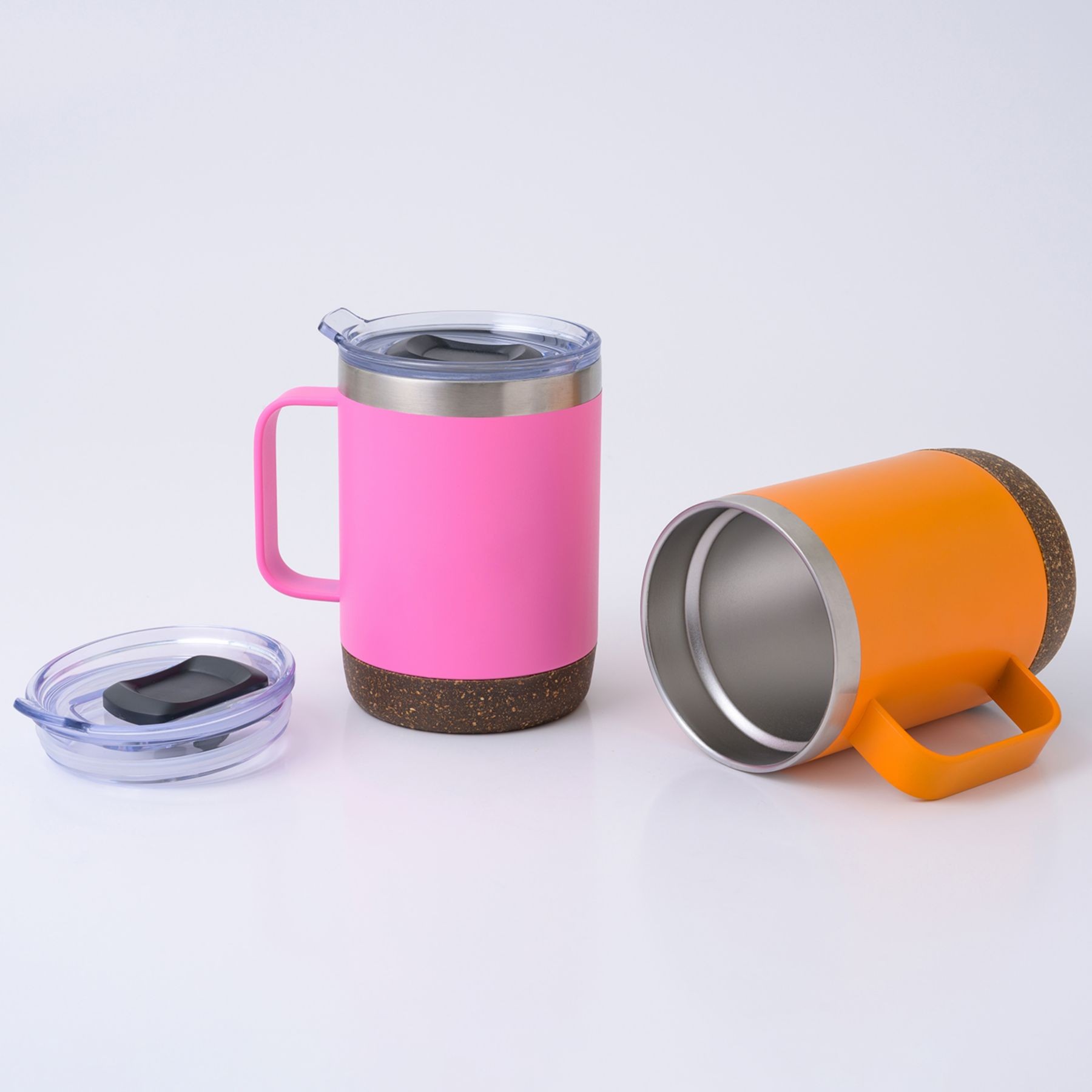 Picture of Pod Cork Bottom Stainless Brite Mug 12 Oz