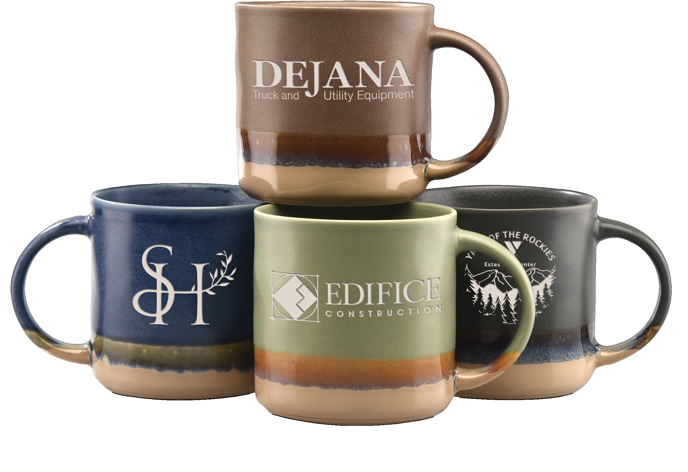 Picture of 18 oz. Etched Saturn Collection Ceramic Mug
