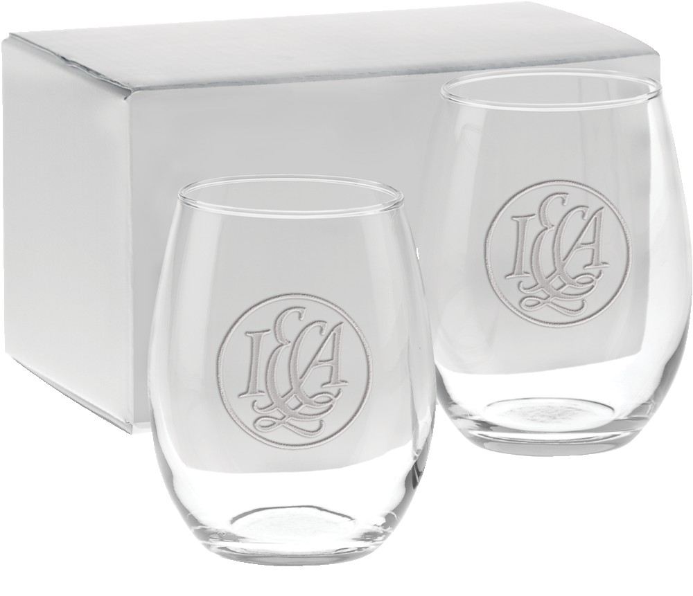 Picture of 15 oz. Etched Stemless White Wine Gift Set