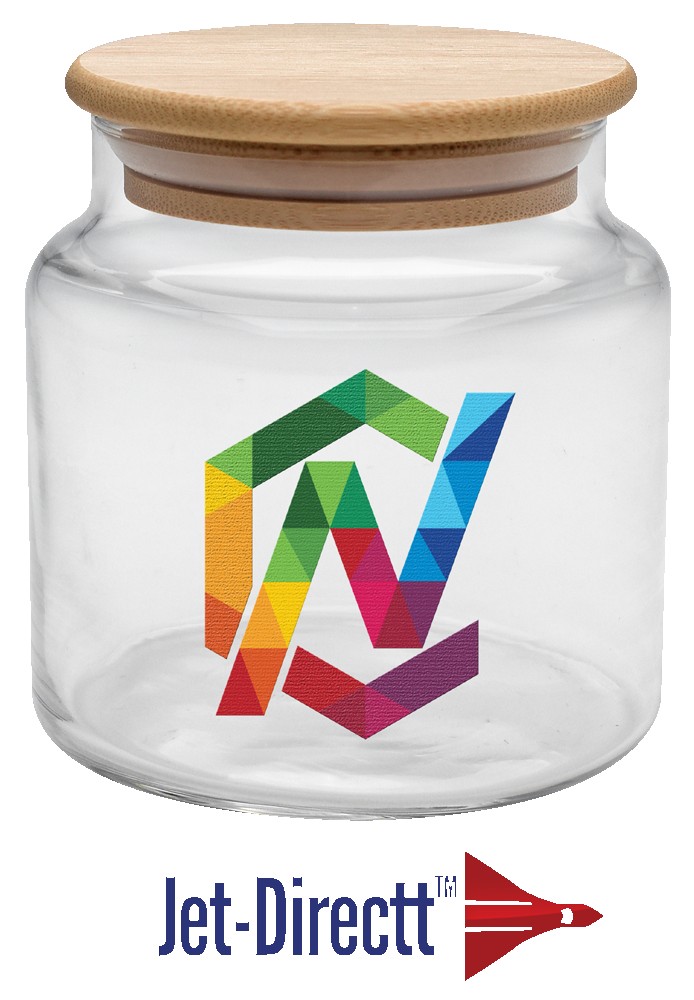 Picture of 16 oz. Apothecary Jar with Bamboo Lid