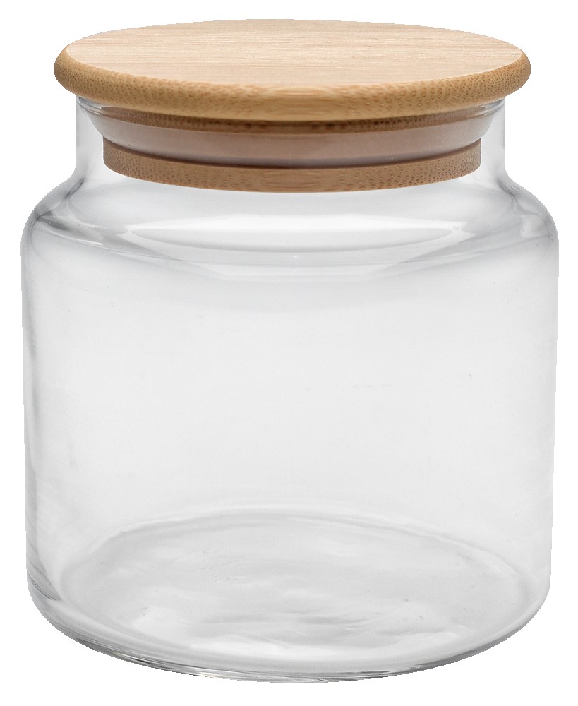 Picture of 16 oz. Apothecary Jar with Bamboo Lid