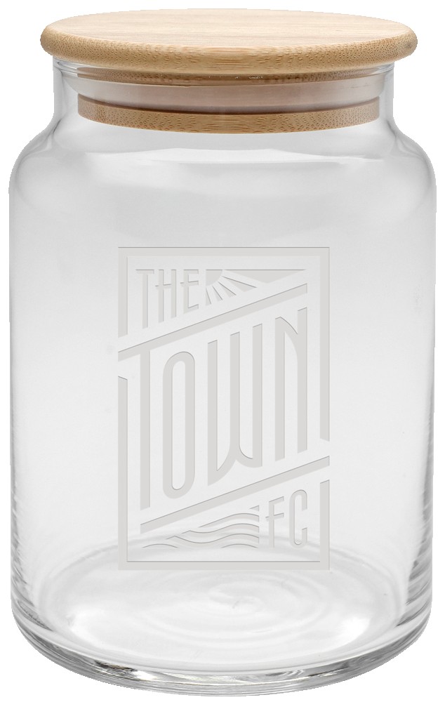 Picture of 26 oz. Apothecary Jar with Bamboo Lid - Etched