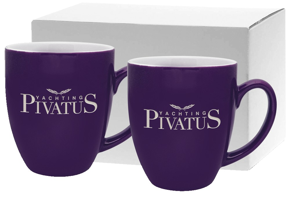 Picture of 16 Oz. Duo-Tone Bistro Etched Gift Set