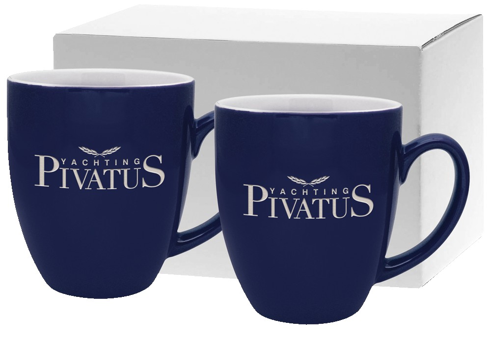 Picture of 16 Oz. Duo-Tone Bistro Etched Gift Set