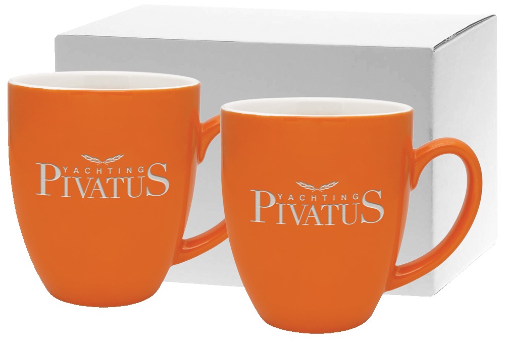 Picture of 16 Oz. Duo-Tone Bistro Etched Gift Set
