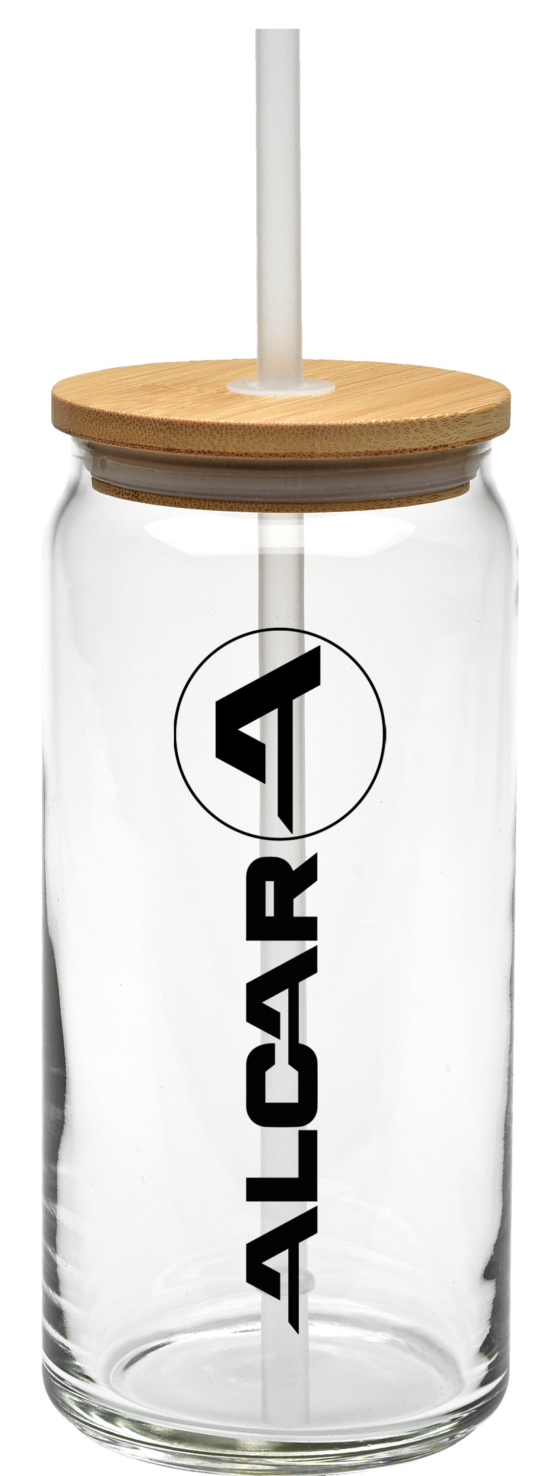 Picture of 20 Oz. Tall Boy Glass with Bamboo Lid